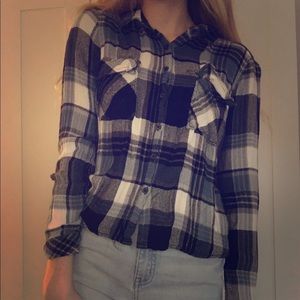 blue/black flannel